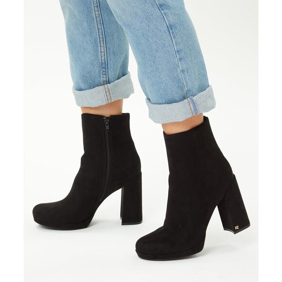 Rachel Zoe Black Maya Platform Boots - Picture 1 of 4